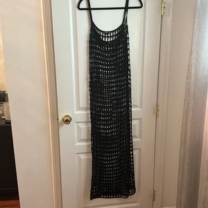 Netted maxi cover up